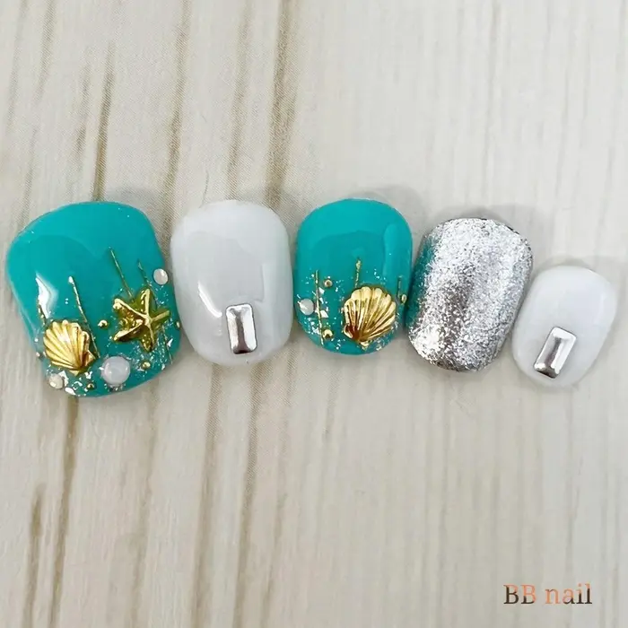 夏ネイル ネイル所沢店所属 ネイルサロン 所沢店のネイルデザイン ミニモ