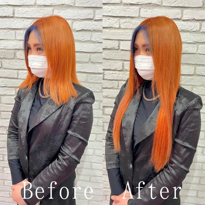 イエベの方におすすめのカラー 暖かみのある雰囲気に オレンジの髪色がよくマッチします Ar公式 エクステ専門店あるじゃんすー渋谷本店所属 カラー エクステ専門 あるじゃんすー渋谷店のヘアカタログ ミニモ