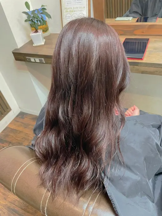 イルミナカラー ヴァイオレットカラー ピンクパープル ツヤカラー ブリーチなし Loops Hair所属 永柳 里沙のヘアカタログ ミニモ