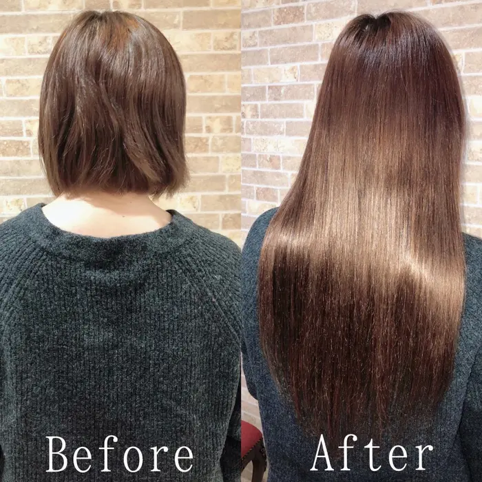 最高級人毛100 使用だからこそ このサラ艶感メッシュなどは入れずにシンプルに仕上げました エクステ専門店あるじゃんすー渋谷本店所属 カラー エクステ専門 あるじゃんすー渋谷店のヘアカタログ ミニモ