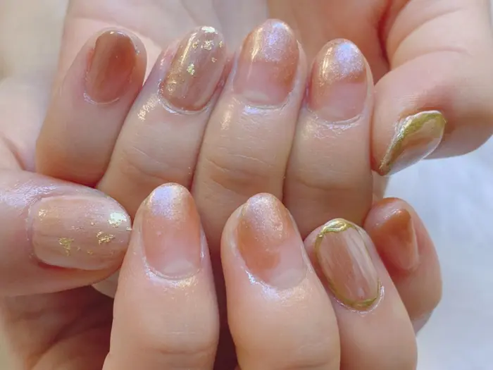 定額シンプルコース レオパードネイル 秋ネイル ダメージレスネイル うる艶ネイル シン Ellie Nail銀座店所属 Ellie Nail 銀座店のネイルデザイン ミニモ