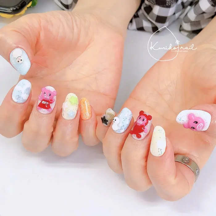 ブーナちゃんネイル 桜木町ネイルサロンkuriko Nail所属 Kuriko Nailのネイルデザイン ミニモ