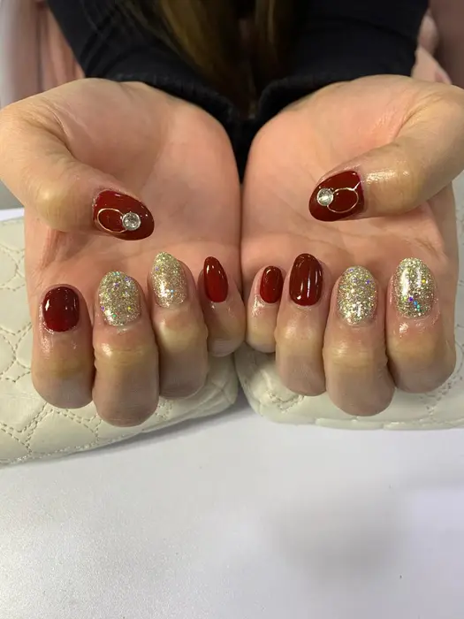 パーツ付けさせて頂きましたかわい エーナイン栄町店所属 佐々木 沙織のネイルデザイン ミニモ