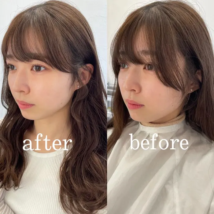 モモバング 大人の抜け感可愛いサイドバング Annalanna アナラーナ所属 モテる前髪カット 似合わせの達人のヘアカタログ ミニモ