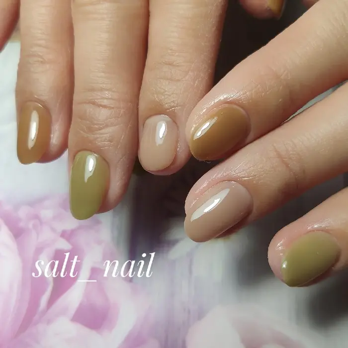 2色目から別料金 1本100円 Salt Nail所属 自宅ネイルサロン Salt Nailのネイルデザイン ミニモ
