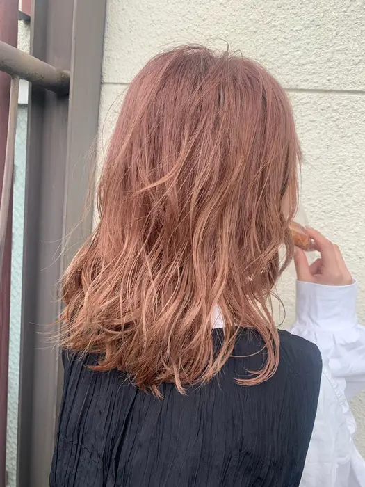 ベビーピンクベージュ ブリーチあり Nyny 伏見桃山店所属 渡邉 真由のヘアカタログ ミニモ