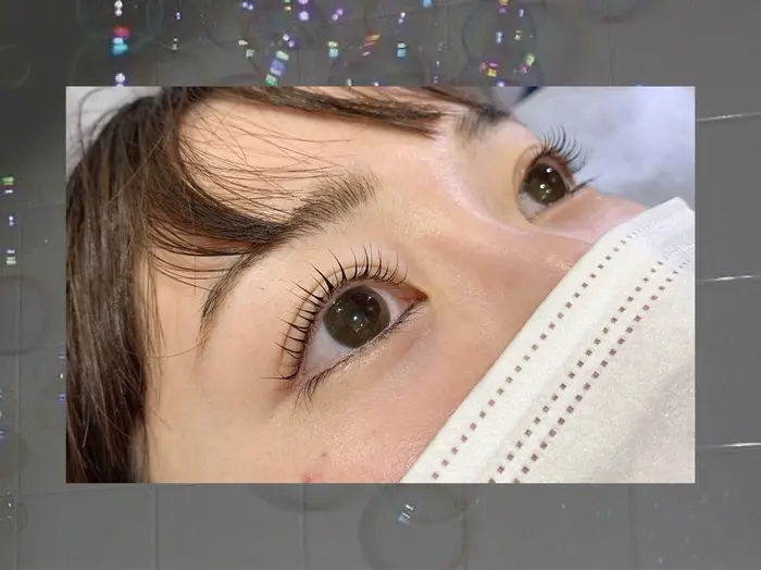 本日のお客様 根元 しっかりカール Totalbeautysalon Cure所属 野田 千尋 のマツエクデザイン ミニモ