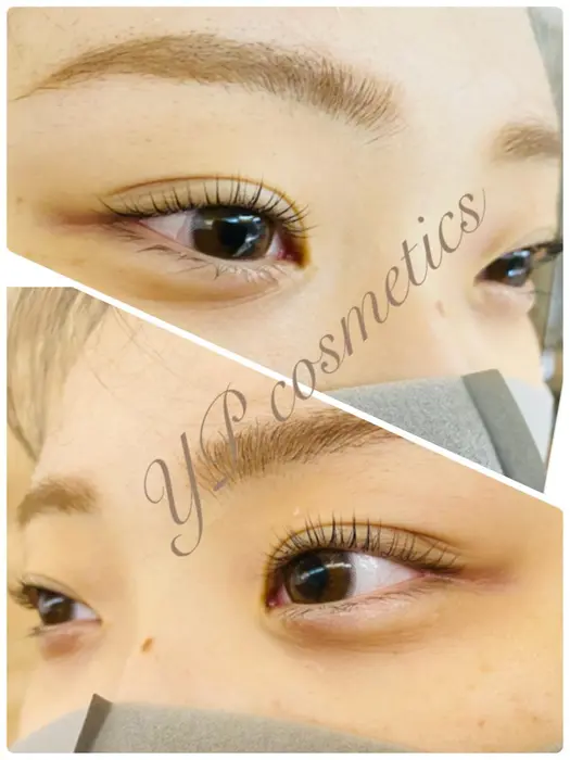 目頭から目尻かけて強めに立ち上げグラデーションを付け仕上げた3dオーダーメイドまつ毛パーマ 可愛い目 Ypコスメティック所属 Ypコスメ代表小石 洋子のマツエクデザイン ミニモ