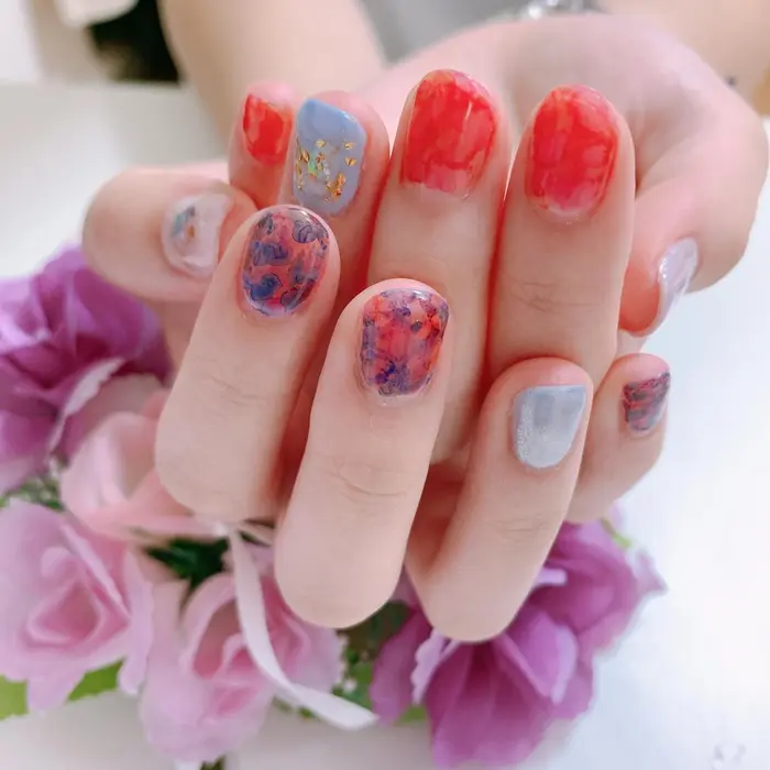 インクネイル インクネイル 夏ネイル Nail Salon4you所属 Nailsalon 4youのネイル デザイン ミニモ