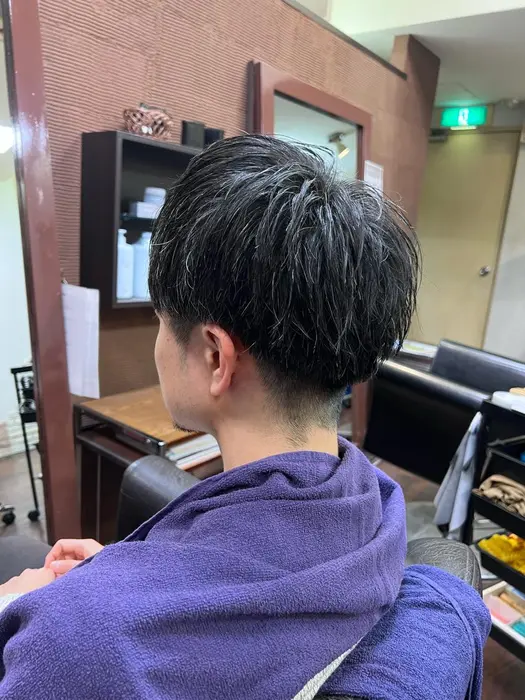軽めのショートマッシュ メンズサロン Ozon所属 メンズパーマ特化 ゆうやのヘアカタログ ミニモ