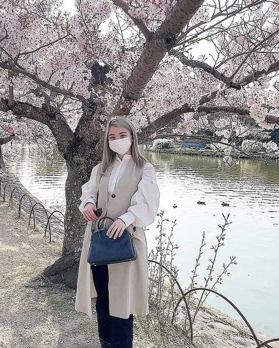 休日に桜見てきました 桜 お花見 お花見コーデ 三ノ宮美容室 神戸美 Kelly S Green ケリーズグリーン 所属 6年連続 Kobeno 1のヘアカタログ ミニモ