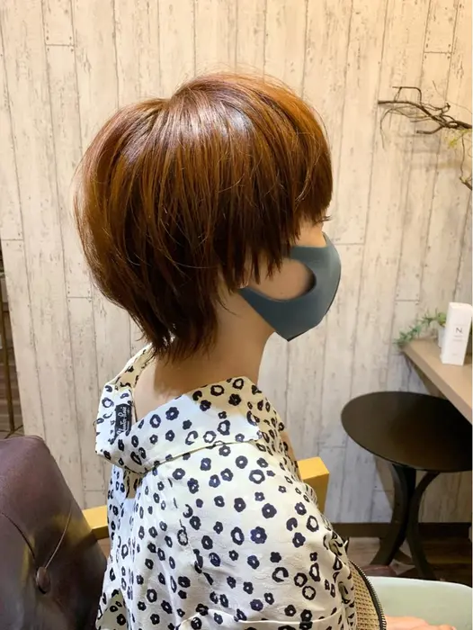 マッシュウルフ オレンジカラー Pomponner所属 市川 清美のヘアカタログ ミニモ