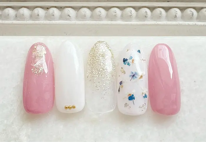 相模大野ネイルサロン トレンドネイル ネイルデザイン シェル 完全個室ネイルサロン パラジェル 駅 Nail Story所属 Satomi のネイル デザイン ミニモ