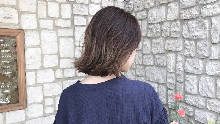 切りっぱなし ヌードベージュ Cloe クロエ 中野所属 店長 Cloe 篠原 拓也のヘアカタログ ミニモ