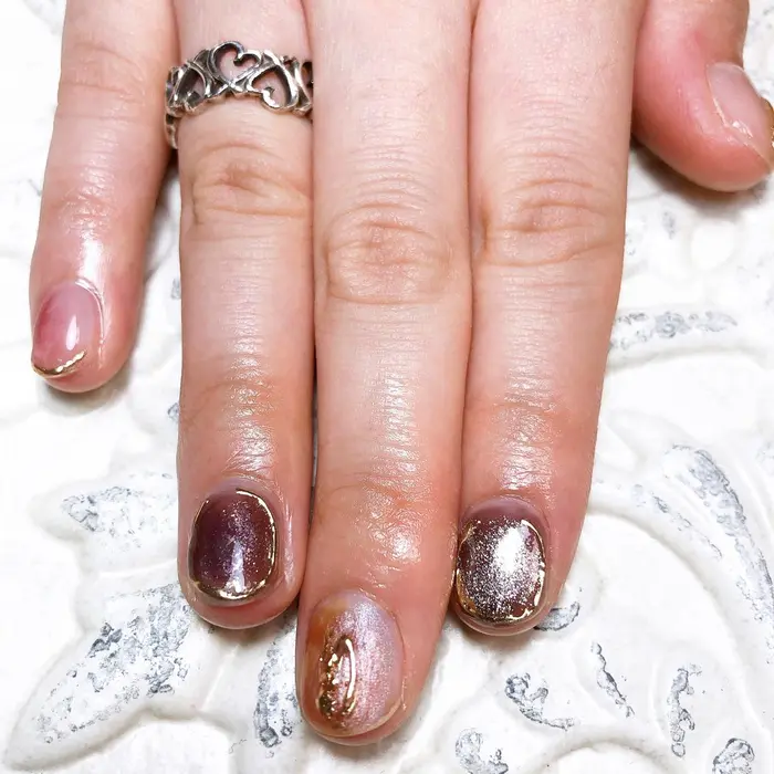 持ち込みデザインネイル 持ち込み画像はinstagramに載せてます ジェルネイルモテ Private Nail Salon Eimmy所属 Nomura Mayukaのネイルデザイン ミニモ