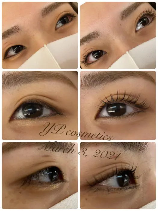 右目を強めのdカールで 左はcカールで 左右の目のバランスでカールの強さを変えて見た目のカール感を合 Ypコスメティック所属 Ypコスメ代表小石 洋子の マツエクデザイン ミニモ