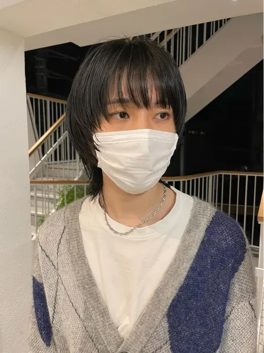 メンズのマッシュウルフ 中性的なスタイルが好きです Casane所属 室岡 直樹のヘアカタログ ミニモ