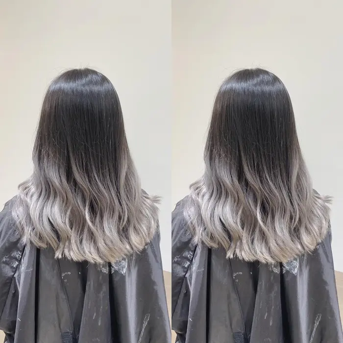 グラデーションカラー ホワイトシルバー Go Today所属 前 直也のヘアカタログ ミニモ