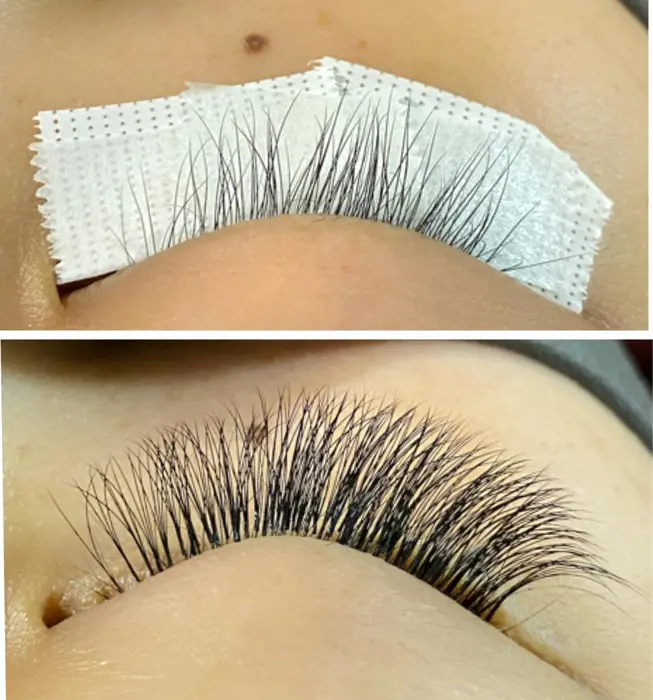 ビフォー アフター ボリュームラッシュ 4d 140束 480本 目頭や短い毛には2d 3d ﾈｲﾙｻﾛﾝ Splendidaｽﾌﾟﾚﾝﾃﾞｨﾀﾞ所属 Splendida スプレンディダのマツエクデザイン ミニモ