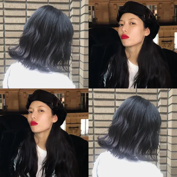 ヒョナ風ダークパープル Fosta所属 女性専用サロン 韓国 ヘアシオンのヘアカタログ ミニモ