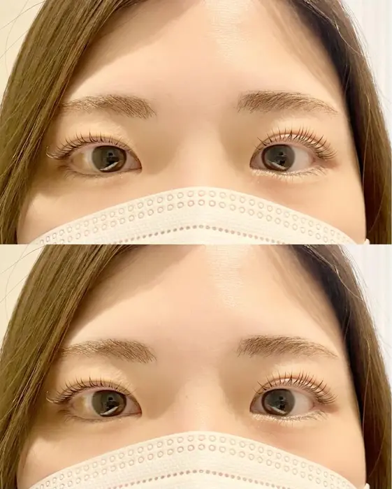 次世代まつ毛パーマ カール 優しい目元に見せたい方 横から見てくるんとしたカール感が欲しい方 まぶ Crescent Eye船橋所属 Crescent Eye Sawakaのマツエクデザイン ミニモ