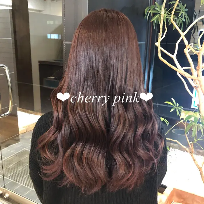チェリーピンク 韓国ヘアにしたい方におすすめです Shine所属 おぬき みきのヘアカタログ ミニモ