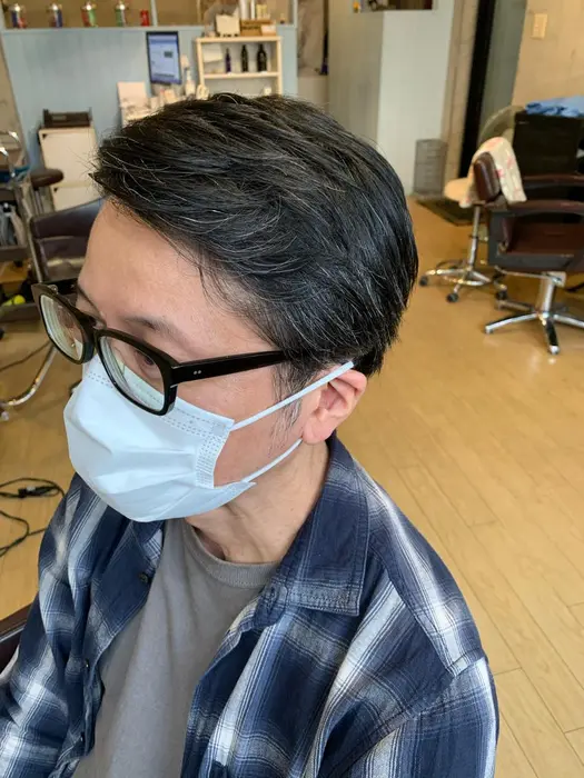 メンズショートのすっきり流しスタイルです 反対側はガッツリ6mmで耳後ろ付近まで全て刈り上げて Hair Salon Syrup所属 青木 瞳子のヘアカタログ ミニモ