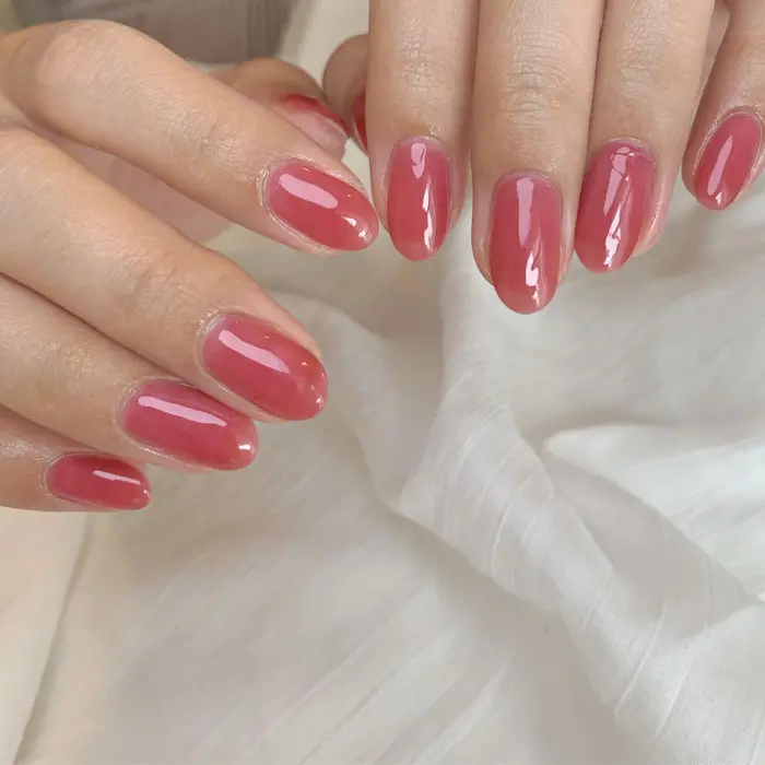 ちゅるちゅるホットピンク Ai Nail所属 Ai のネイルデザイン ミニモ ちゅるちゅるホットピンク Ai Nail所属 Ai のネイルデザイン ミニモ