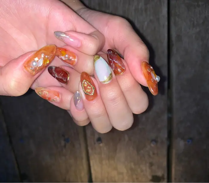 秋ネイル アンジェリカミッシェル センター北店所属 葛西 祐希のネイルデザイン ミニモ