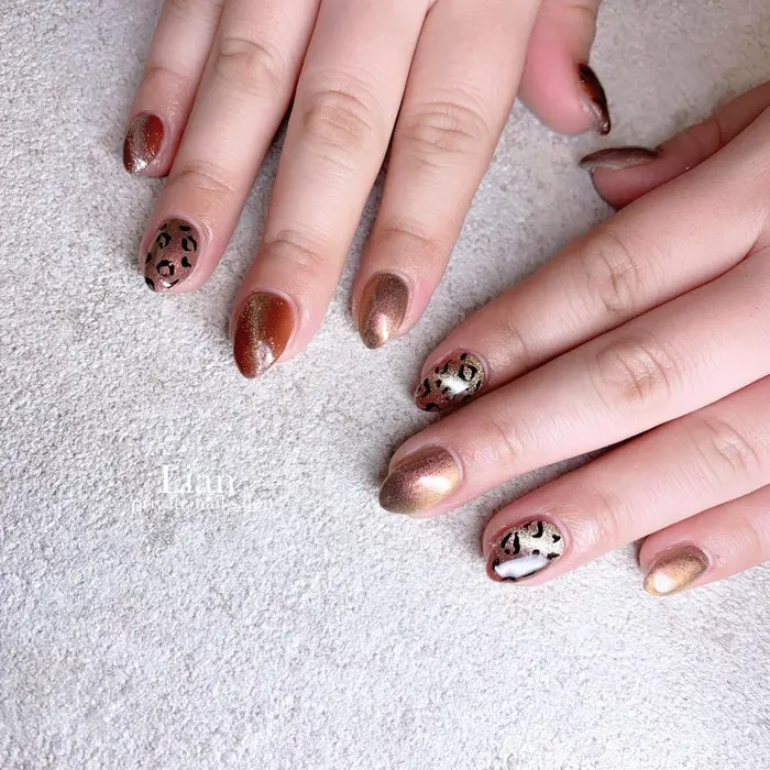 マグネットネイル 色合いが可愛いすぎるっ いつもありがとうございます Nail Salon Lenoa所属 Nailsalon Lenoaのネイルデザイン ミニモ