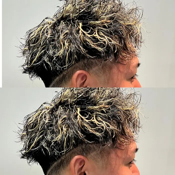 似合わせカット メッシュオンカラー ツイスト スパイラルパーマ 埋まっている場合もご予約お Alfred Tva所属 名古屋メンズ 榊原龍介のヘアカタログ ミニモ