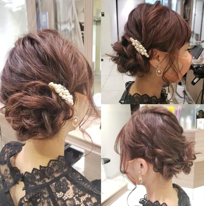 結婚式お呼ばれヘアアレンジ Ash 笹塚店所属 中山 智香のヘアカタログ ミニモ 結婚式お呼ばれヘアアレンジ Ash 笹塚店所属 中山 智香のヘアカタログ ミニモ