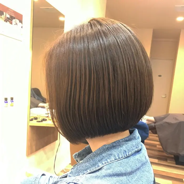 シルキーカットボブ 乾かして クシでといだだけの仕上がり Salon De Castillo所属 松井 豊晴のヘアカタログ ミニモ