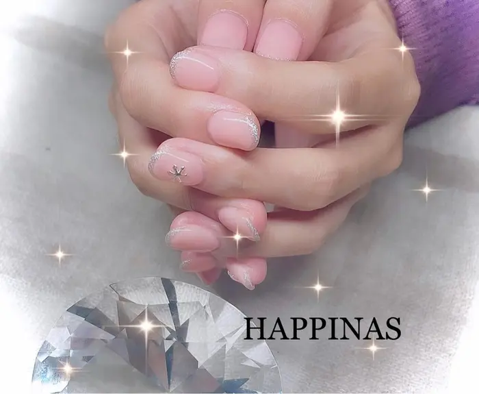 フレンチネイル フレンチネイル ピンクネイル フレンチネイルデザイン キラキラネイル Happinas所属 Happinas Nail 脱毛のネイルデザイン ミニモ フレンチネイル フレンチネイル ピンクネイル フレンチネイルデザイン キラキラネイル Happinas所属 Happinas Nail 脱毛のネイルデザイン ミニモ