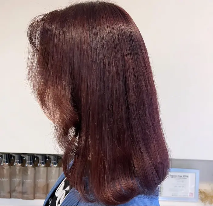 ブリーチベース 1回 の髪にワンカラーで深めのローズピンク ラベンダーも入れて色落ちまで可愛いです Rad By Cheri所属 Nodoka のヘア カタログ ミニモ