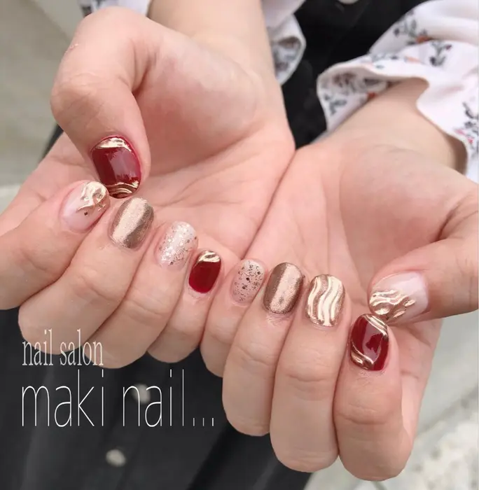 Maki Nail 11時 18時半 那覇市首里 モノレール首里駅から徒歩1分 090 Maki Nail 所属 Maki Nail のネイルデザイン ミニモ
