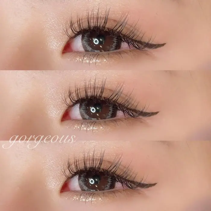 フラットラッシュ Gorgeous 150本 D11 12 13 0 15 Soin De Brace 布施店所属 田中 彩央里の マツエクデザイン ミニモ