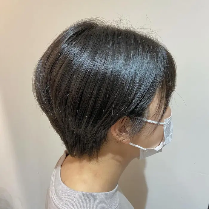 ハンサムショート 就活カラー Halo Happyhairlife 長居店 ハロ ハッピー ヘアライフ 所属 野一色 咲のヘアカタログ ミニモ