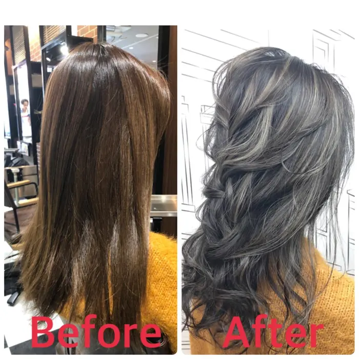 メニュー カラー トリートメント カット 髪質 細め やや癖あり ブリーチあり なし Nyny梅田茶屋町店所属 店長 農宮秀雄のヘアカタログ ミニモ