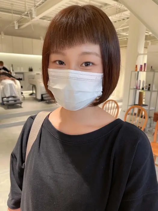 前髪アシメとボブ Green所属 水澤優希 Green 副店長のヘアカタログ ミニモ