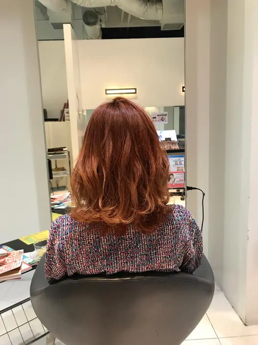 韓流系ビターオレンジ 似合うをご提案 Trico心斎橋店所属 渡邊 直輝のヘアカタログ ミニモ