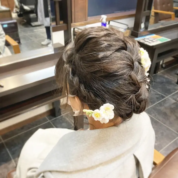 卒業式セット 肩につくくらいのミディアムヘアもアップスタイルになります Masaki Hair Relax所属 後藤 真実子のヘアカタログ ミニモ