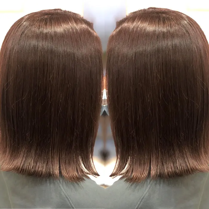 切りっぱなし グレーパープル Beaute Concier錦糸町 ボーテコンシェル 所属 バレイヤージュ ショート江川 のヘアカタログ ミニモ