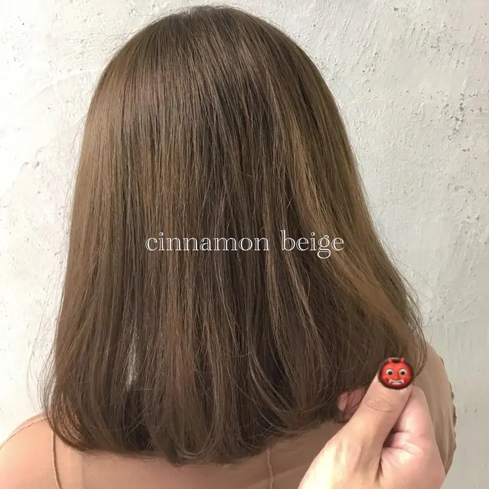 ブリーチ無しで作る シナモンベージュ New Open 驚きの技術がこの価格大好評サロン Salowin所属 シアーベージュ 髪質 改善 大貫ゴウシのヘアカタログ ミニモ