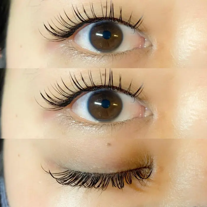 下がりやすいまつ毛を上向きに矯正しながらエクステを付けていく新技術 まつ毛が黒目にかからないの Embellir アンベリール 所属 Embellir アンベリール のマツエクデザイン ミニモ
