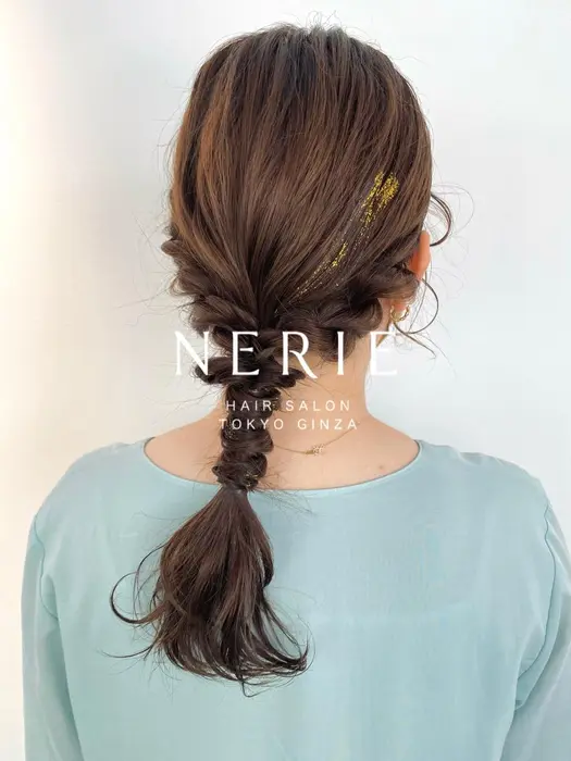 お呼ばれヘアアレンジ Nerie銀座所属 ショート ボブ 和氣 梨々香のヘアカタログ ミニモ