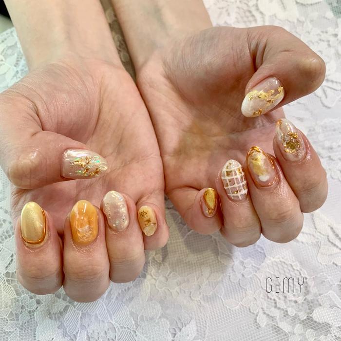 サマーネイル Gemynails Private所属 Gemynails Privateのネイルデザイン ミニモ