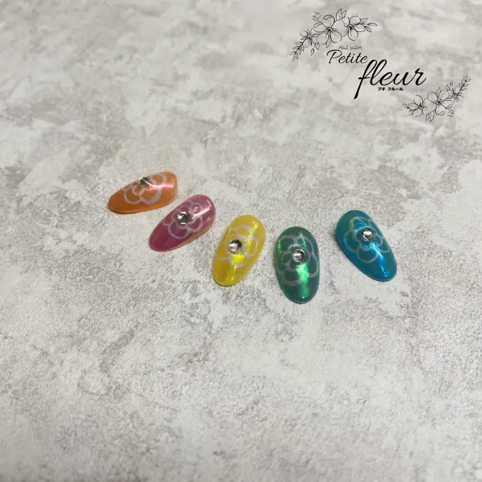 キャンディパウダー Nailsalon Petitefleur所属 Petite Fleurのネイルデザイン ミニモ