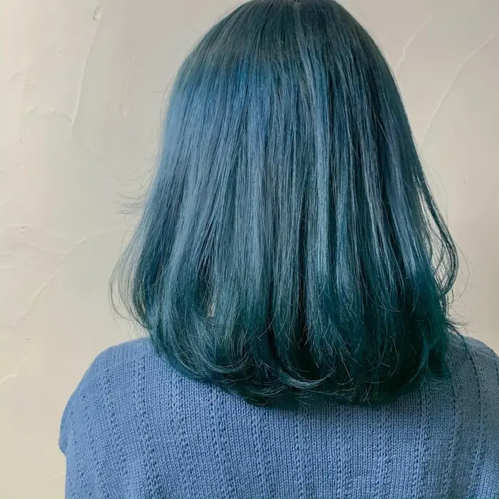 ターコイズグリーン ブリーチ一回 Ally所属 ハイトーンno 1 濱田拓海のヘアカタログ ミニモ