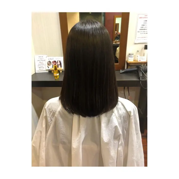 後ろから見たら真っ直ぐだったラインを 丸みのあるラインにしました Hair Make Display所属 玉田 夕貴のヘアカタログ ミニモ